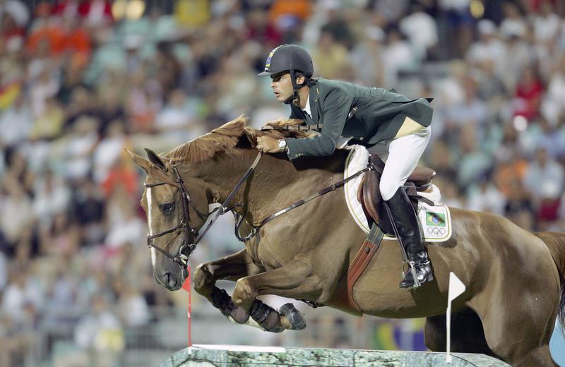 BALOUBET DU ROUET et Rodrigo Pessoa médaillés d'or aux Jeux Olympiques d'Athènes (photo (c) Hippofoto)