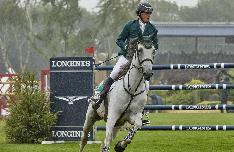 BOMBAY (E.O.) (Lord Z/Bon Ami – naisseur: W. Matton à B-9860 Oosterzele) montée par Trevor Breen (IRL) (photo (c) FEI/Lizz Gregg)