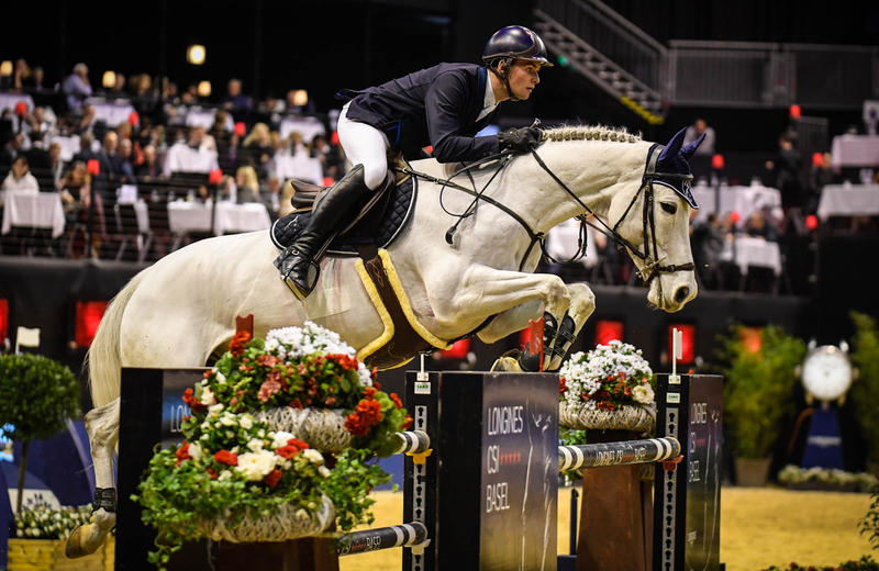 CLOUZOT DE LASSUS (Ugano Sitte/Ténor Manciais - naisseur: E. Payelle à B-7602 Bury) monté par Bryan Balsiger (SUI) (photo (c) Katja Stuppia-LONGINES CSI BASEL)