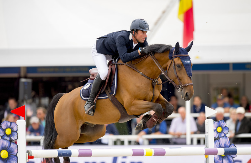 EDGARD DE PREFONTAINE (Contact vd Heffinck/Orlando – naisseur: F. Collart/Duquesne à B-7133 Buvrinnes) monté par Arnaud Doem. (photo (c) Paardenfotograaf)