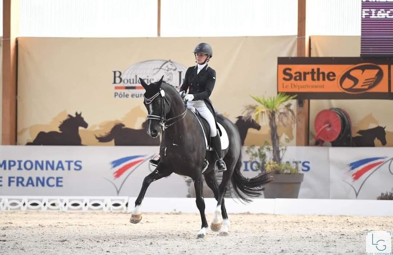 Photo : Alizée Roussel et FIGO DE HANSEZ 2ème à la Reprise libre Inter I du Mans