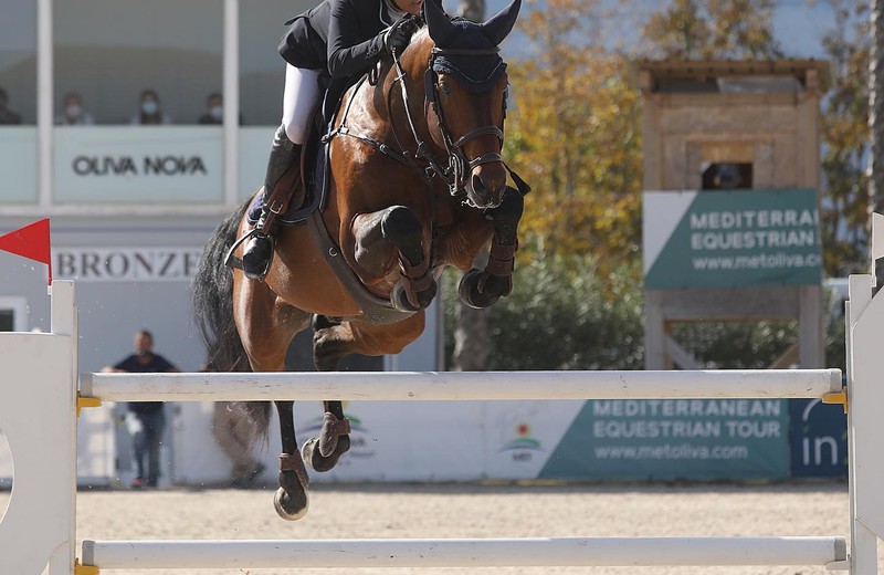 FRINGANT DU CALVAIRE ET FABIENNE DAIGNEUX ce weekend à l’Equestrian Tour d’Oliva Nova (DR)