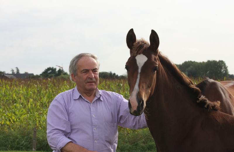 Willy Taets et GALLINAO VAN HET GRAVENHOF en février 2012 (JDR)