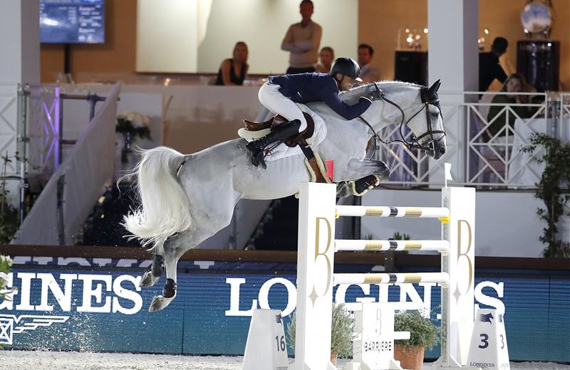 GARFIELD DE TIJI DES TEMPLIERS (Quasimodo Z/Goldspring de Lauzelle), étalon approuvé à la monte par le SBS, monté par Jérôme Guéry (BEL) (Photo (c) LGCT/S. Grasso)