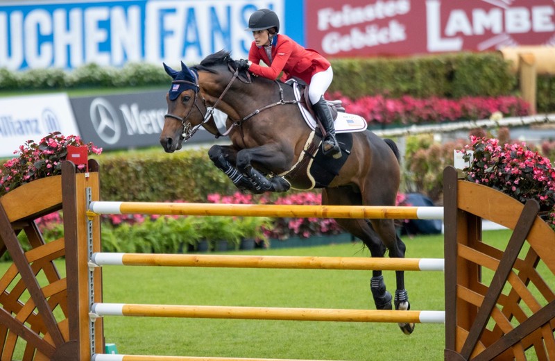Jessica Springsteen et DON JUAN VAN DE DONKHOEVE ce 15 septembre au CHIO Aachen (photo: Dirk Caremans)