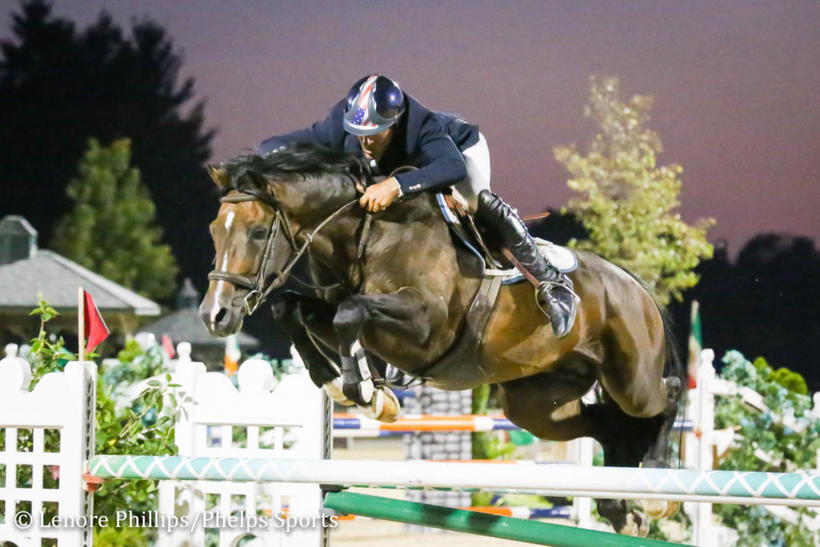 AMMERETTO (Numero uno/Goodtimes), étalon approuvé à la monte par le SBS, monté par David Beisel (photo (c) Lenore Phillips-Phelps Sports)