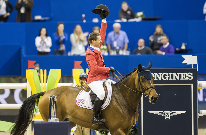 SBS HH AZUR GARDEN’S HORSES (E.O.) (Thunder van de Zuuthoeve/Sir Lui – naisseur: Nathalie Beaufort à B-8600 Pervijze) montée par McLain Ward (USA) (photo (c) FEI)