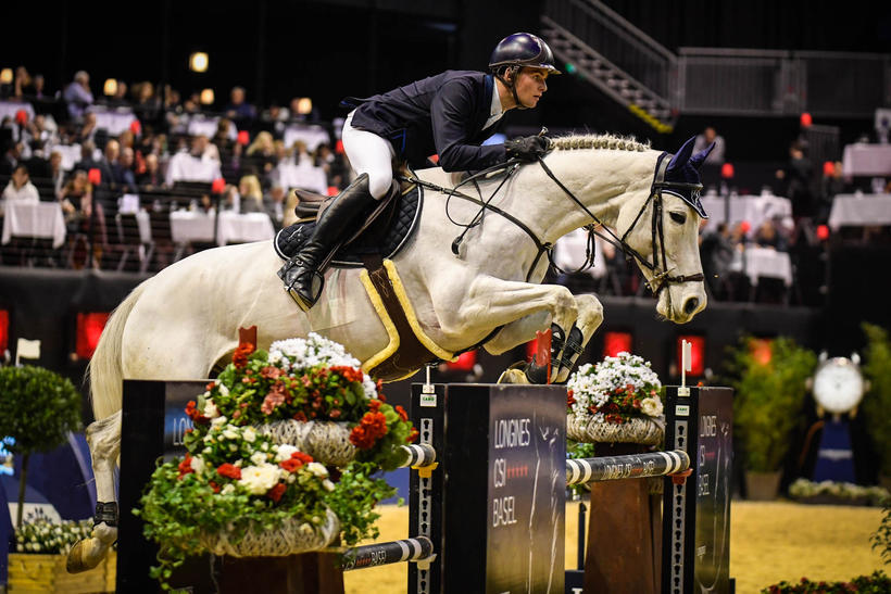 CLOUZOT DE LASSUS (Ugano Sitte/Ténor Manciais - naisseur: E. Payelle à B-7602 Bury) monté par Bryan Balsiger (SUI) (photo (c) Katja Stuppia-LONGINES CSI BASEL)