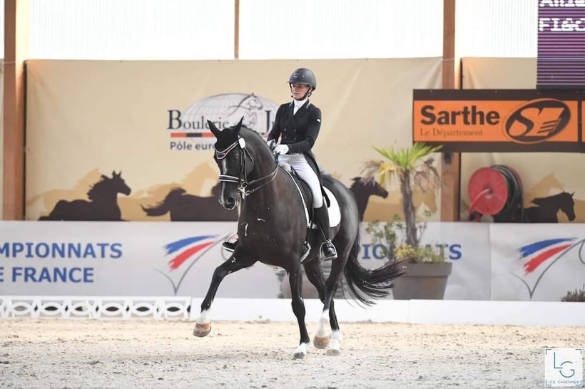 Photo : Alizée Roussel et FIGO DE HANSEZ 2ème à la Reprise libre Inter I du Mans