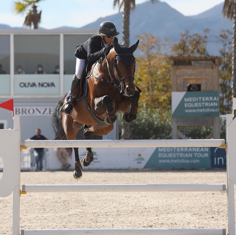 FRINGANT DU CALVAIRE ET FABIENNE DAIGNEUX ce weekend à l’Equestrian Tour d’Oliva Nova (DR)