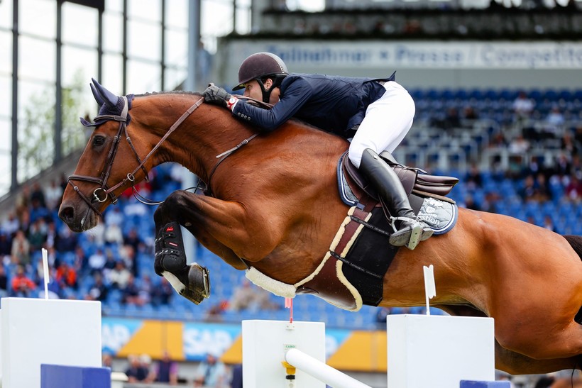 GAMIN VAN’T NAASTVELDHOF (Chacco Chacco x Toulon) au CSIO5* d'Aachen en juillet 2022 (photo: Mélina Massias)