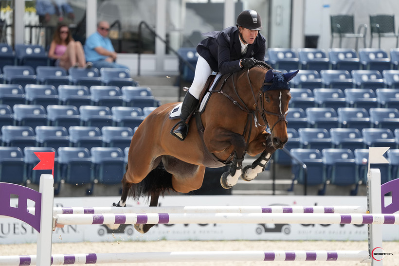MCLain Ward et AZUR GARDEN’S HORSES E.O. (Thunder van de Zuuthoeve x Sir Lui) vainqueurs à Wellington (Sportfot)
